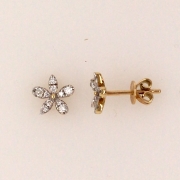 Diamond-Flower-Earrings