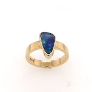 Ladies boulder opal ring