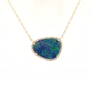 Opal-Halo-Pendant